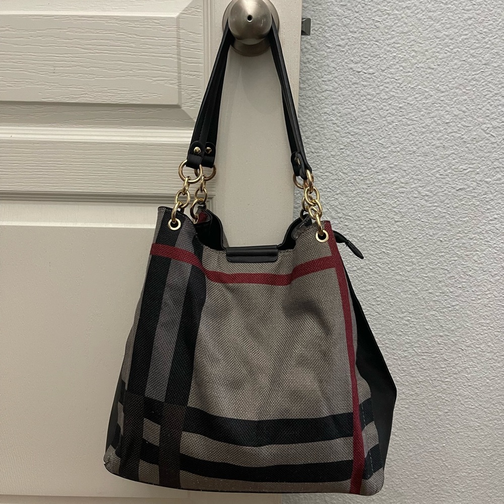 Black and Gray bag in Canvas